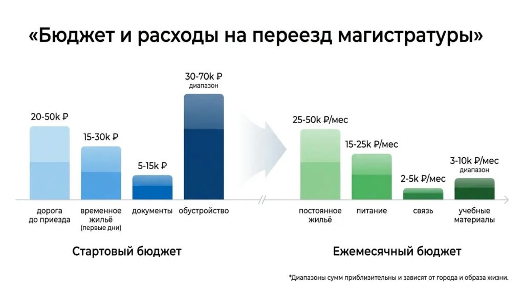 Бюджет и расходы на переезд магистратуры